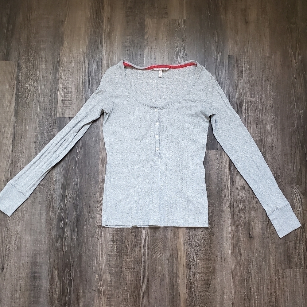 Victorias Secret Sparkley PJ Pajama Henly Shirt